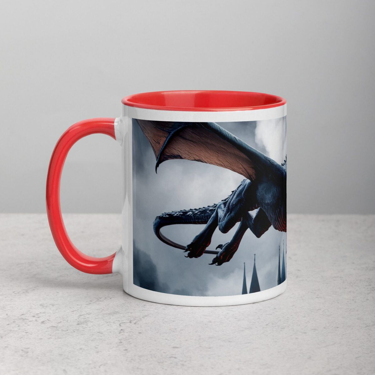 Flying Dragon Fire Coffee Mug & Tea Cup - Image 8
