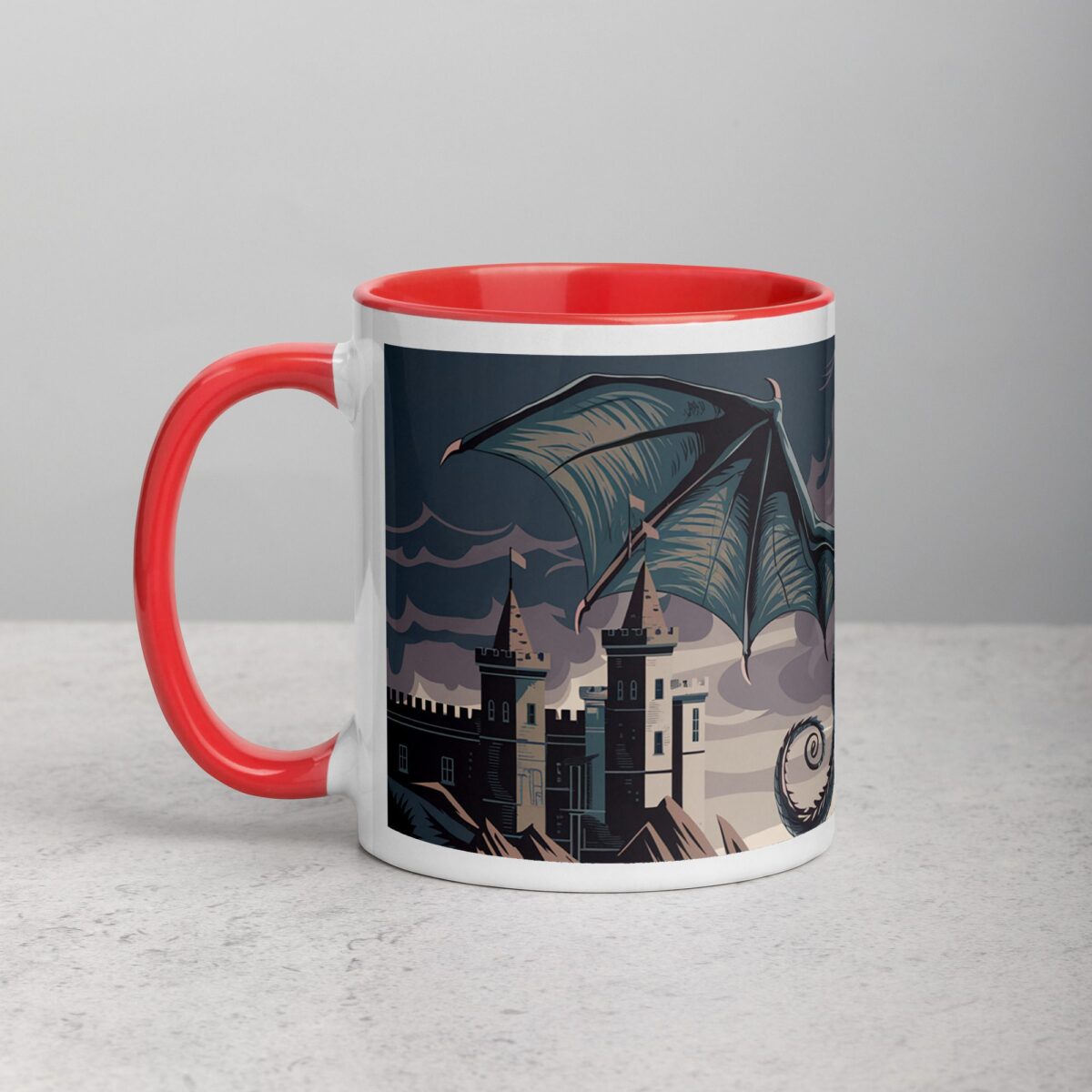 Flying Dragon Artwork Coffee Mug & Tea Cup - Image 8