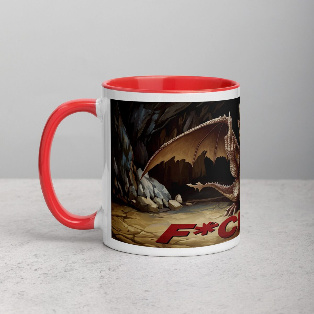 Middle Finger Dragon Coffee Mug & Tea Cup - Image 8
