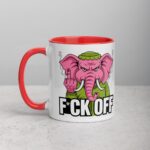 Elephant Middle Finger Coffee Mug & Tea Cup - Image 8