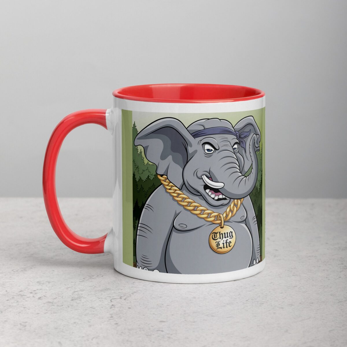 Gangster Elephant Thug Life Coffee Mug & Tea Cup - Image 8
