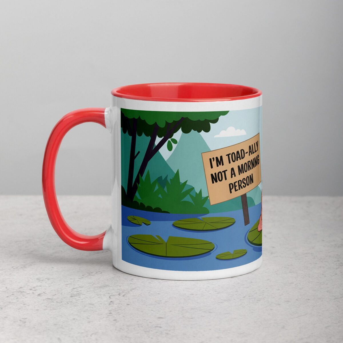 I’m Toad-ally Not a Morning Person Coffee Mug & Tea Cup - Image 8
