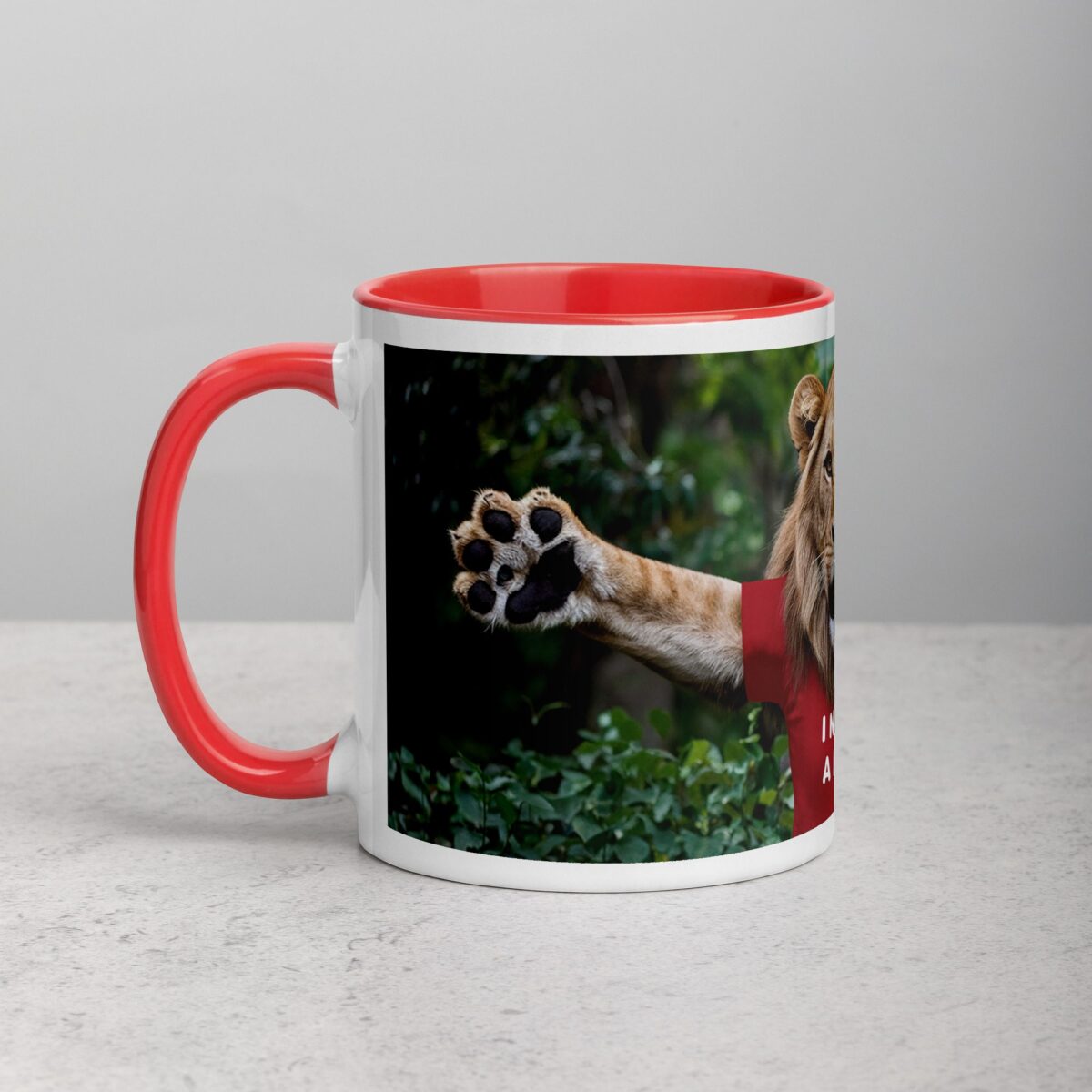 I Need a Hug Lion Coffee Mug & Tea Cup - Image 8