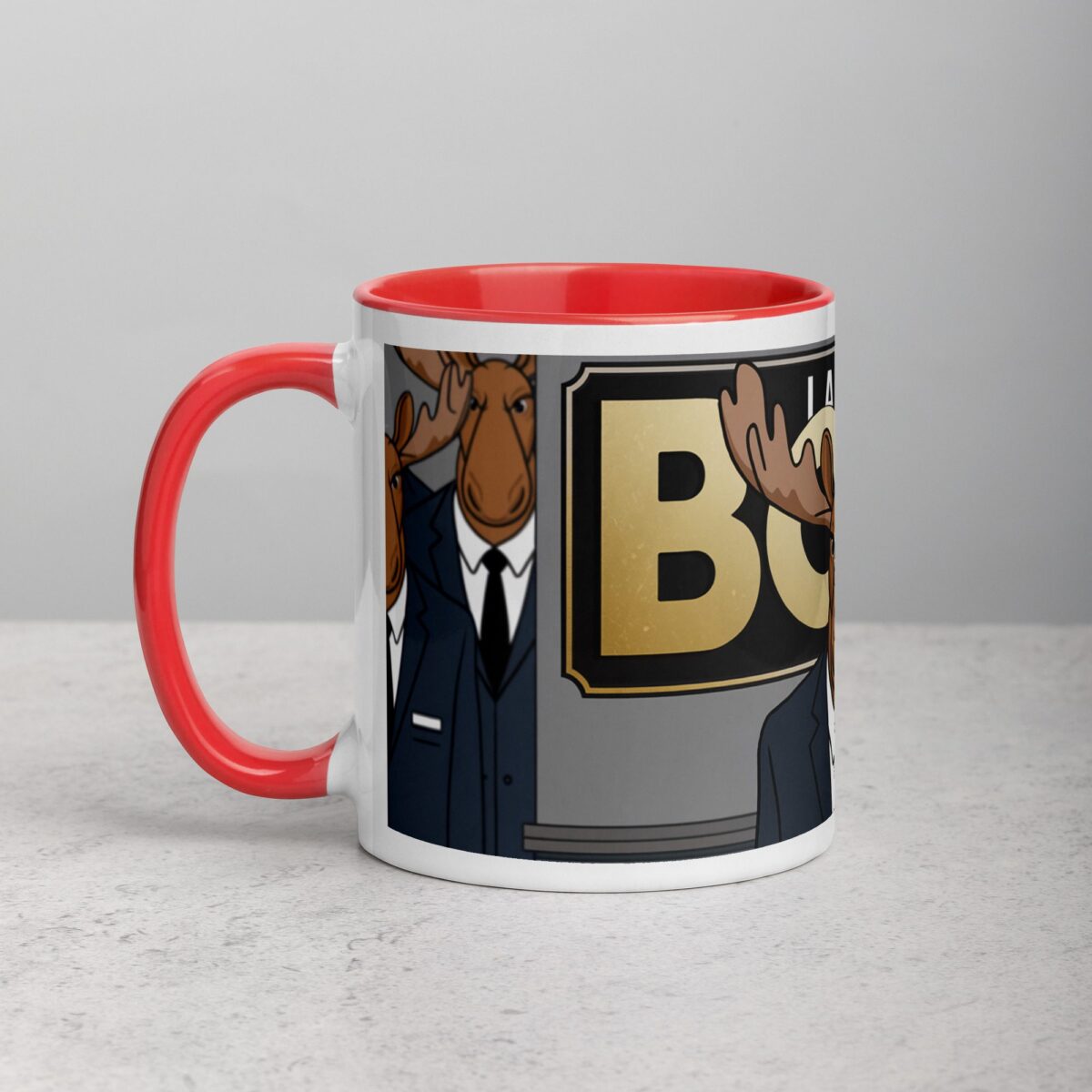 I am a Boss Moose Coffee Mug & Tea Cup - Image 8