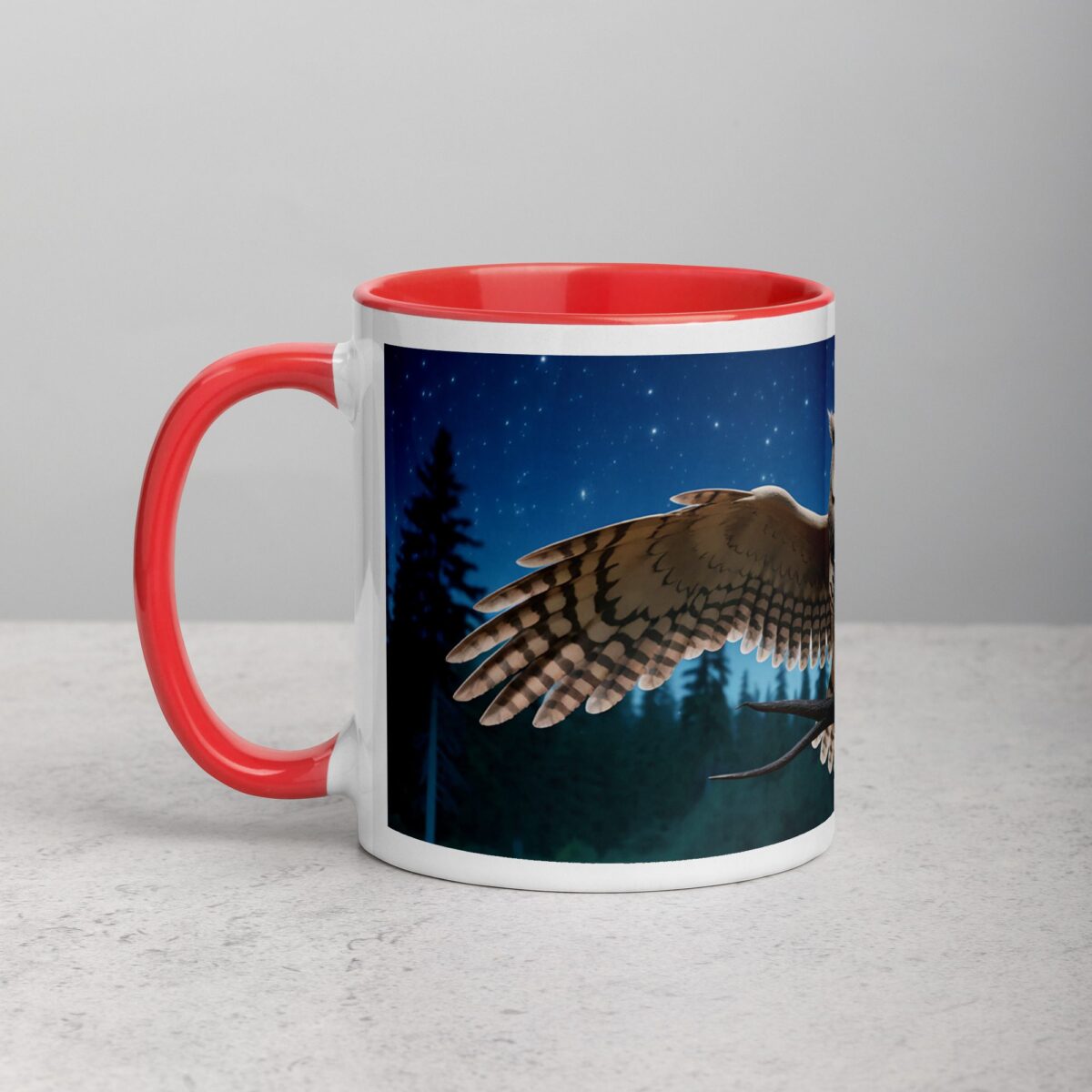 Owl Under Moonlight Coffee Mug & Tea Cup - Image 8