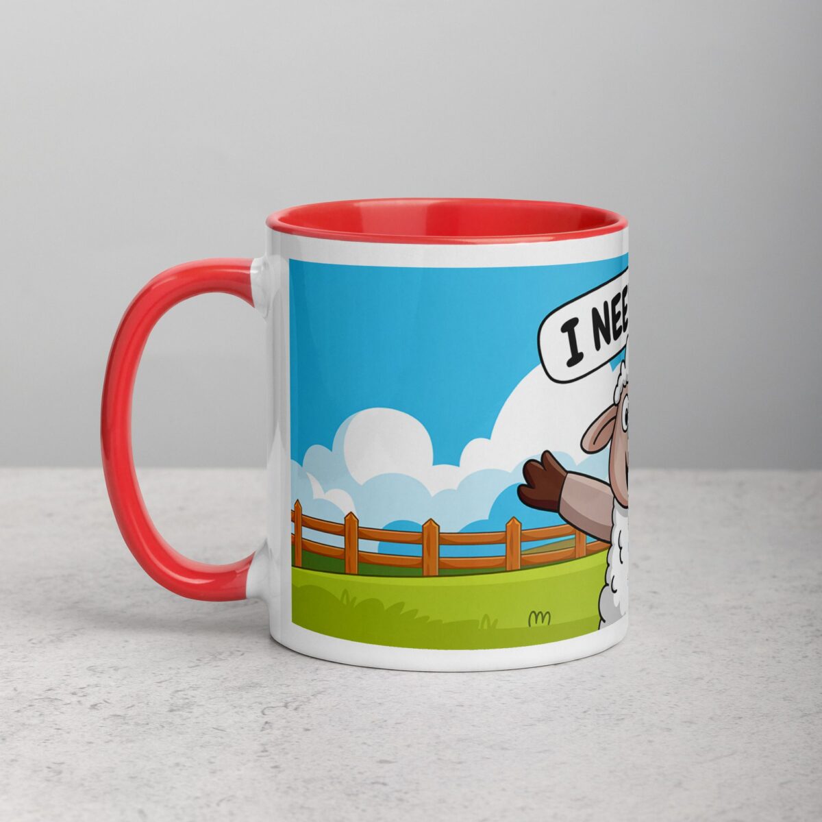 I Need a Hug Sheep Coffee Mug & Tea Cup - Image 8