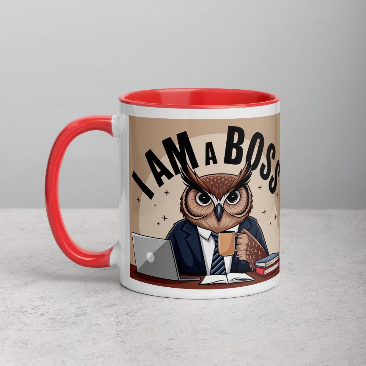 I am a Boss Owl Coffee Mug & Tea Cup - Image 8