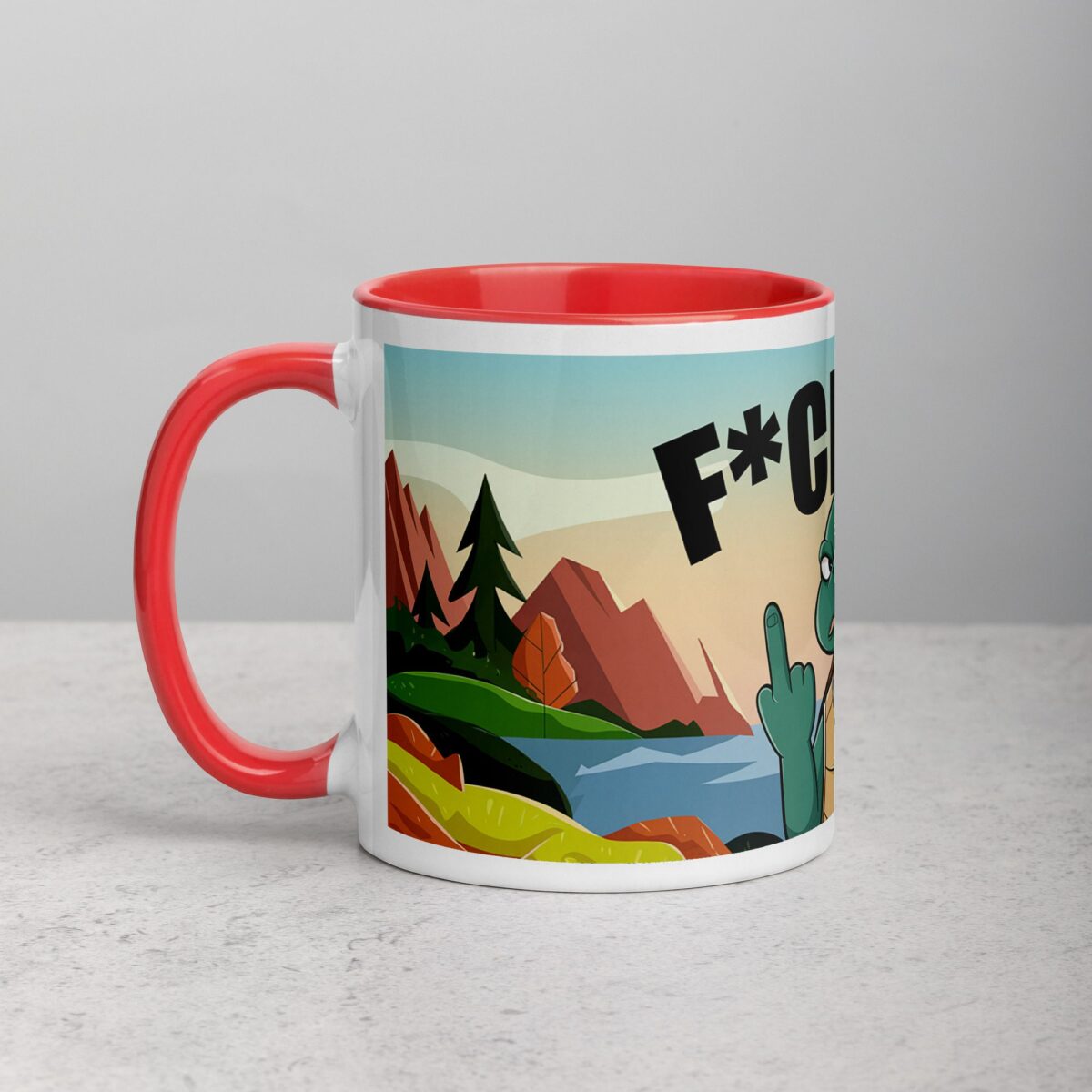 Middle Finger Turtle Coffee Mug & Tea Cup - Image 8