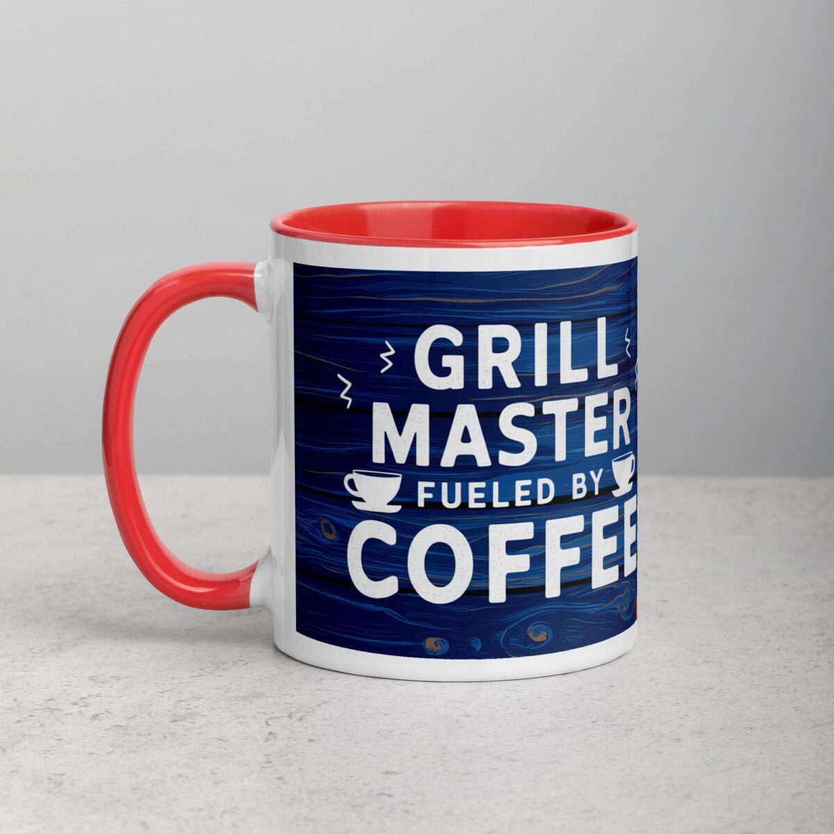 Grill Master Fueled by Coffee Dad Coffee Mug - Image 8