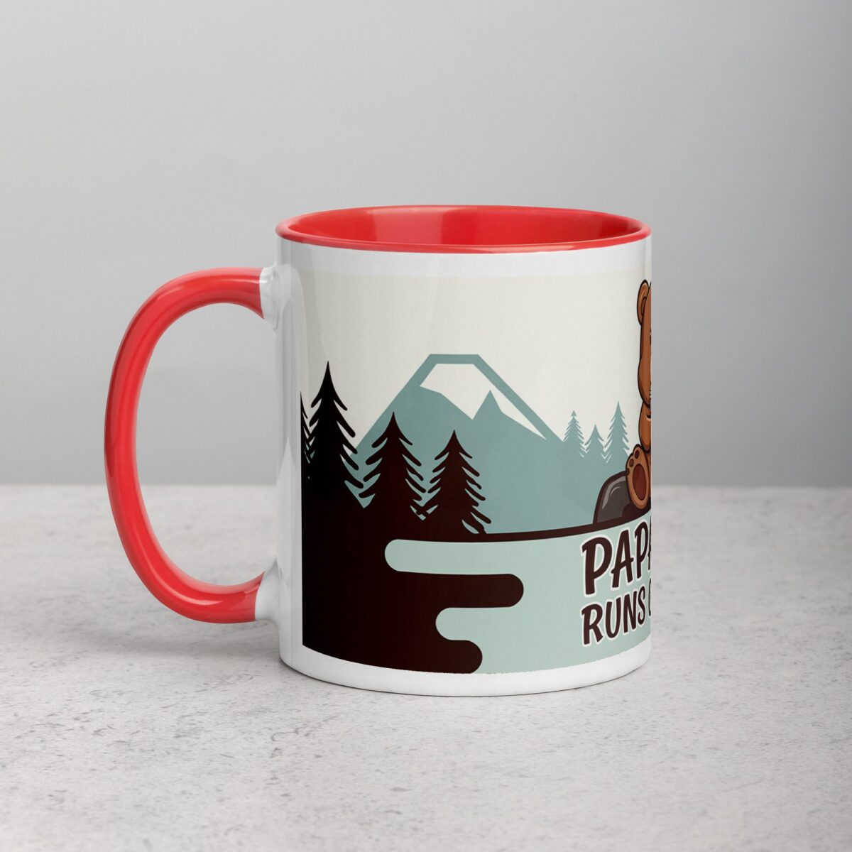 Papa Bear Runs on Coffee Fathers Day Mug - Image 8