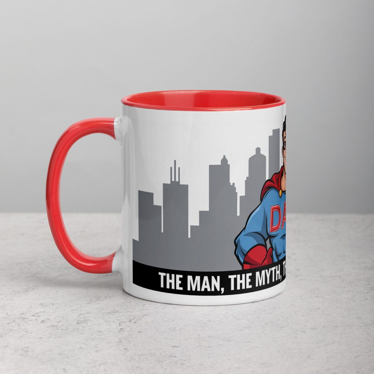 The Man, The Myth, The Legend... and His Coffee Dad Superhero Mug - Image 8