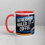 Fatherhood: Nailed It (With Coffee) Dad Mug - Image 8