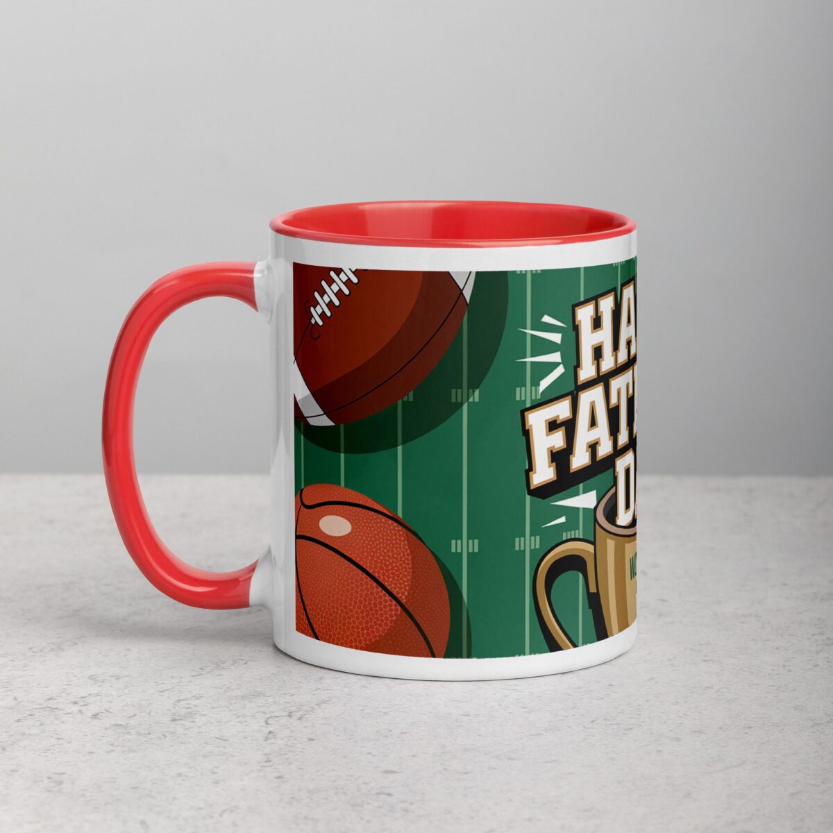 Happy Fathers Day Sports Theme Coffee Mug - Image 8
