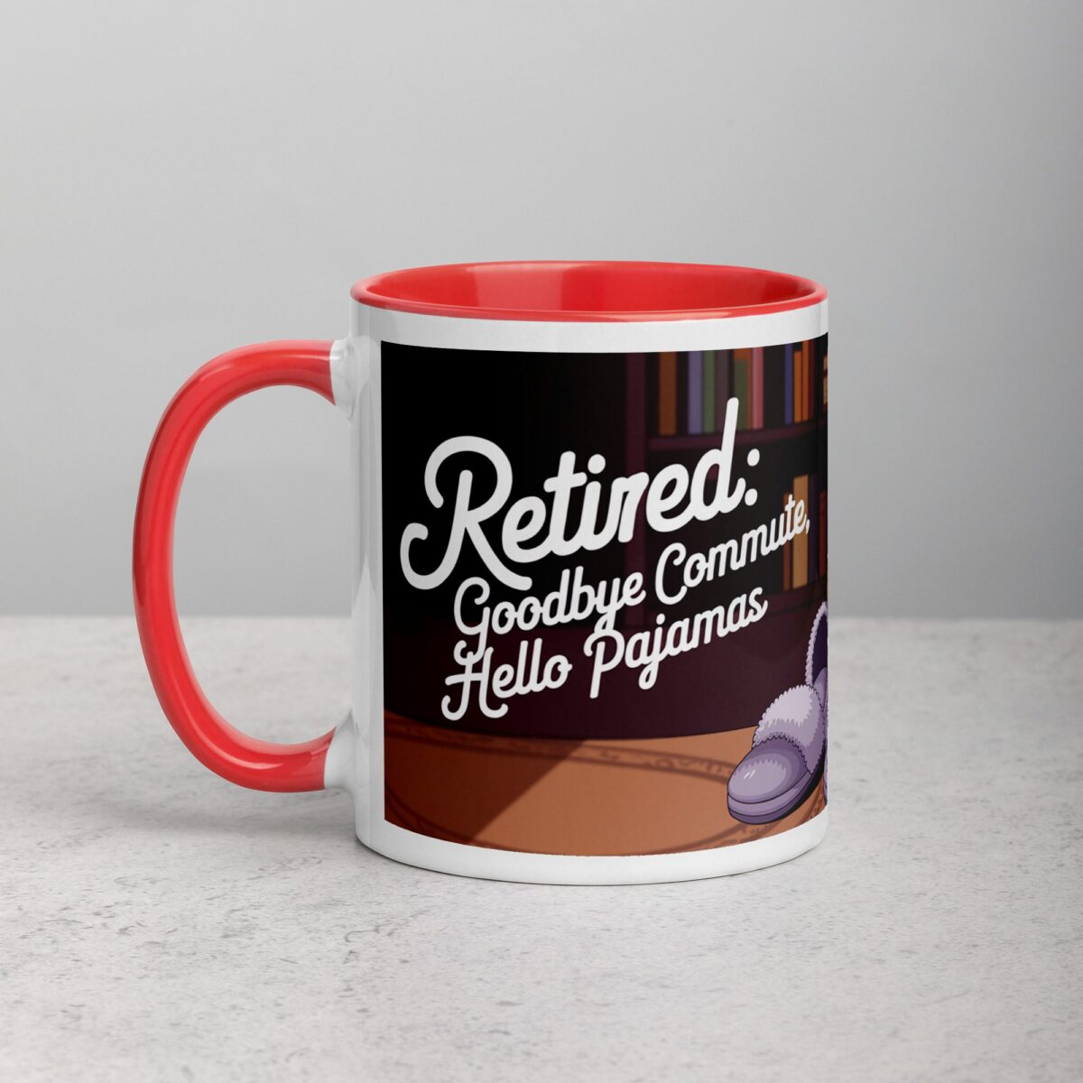 Retired: Goodbye Commute, Hello Pajamas Retirement Mug - Image 8