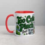 Too Cute to Pinch Leprechaun (But I’ll Take a Sip) Coffee Mug - Image 8