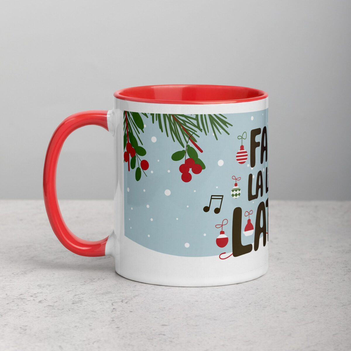 Fa La La La Latte! Coffee Christmas Mug - Image 8