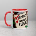 Naughty, Nice, and In Need of Coffee Christmas Mug - Image 8