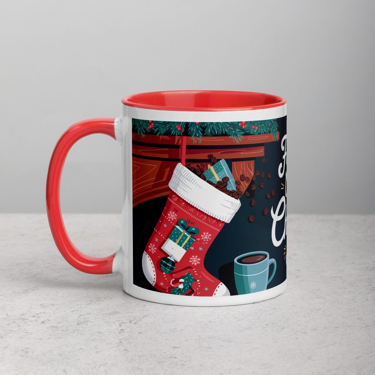 Fueled by Coffee and Christmas Spirit Mug - Image 8