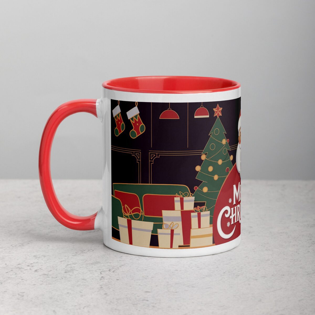Merry Christmas Retro Coffee Mug & Tea Cup - Image 8