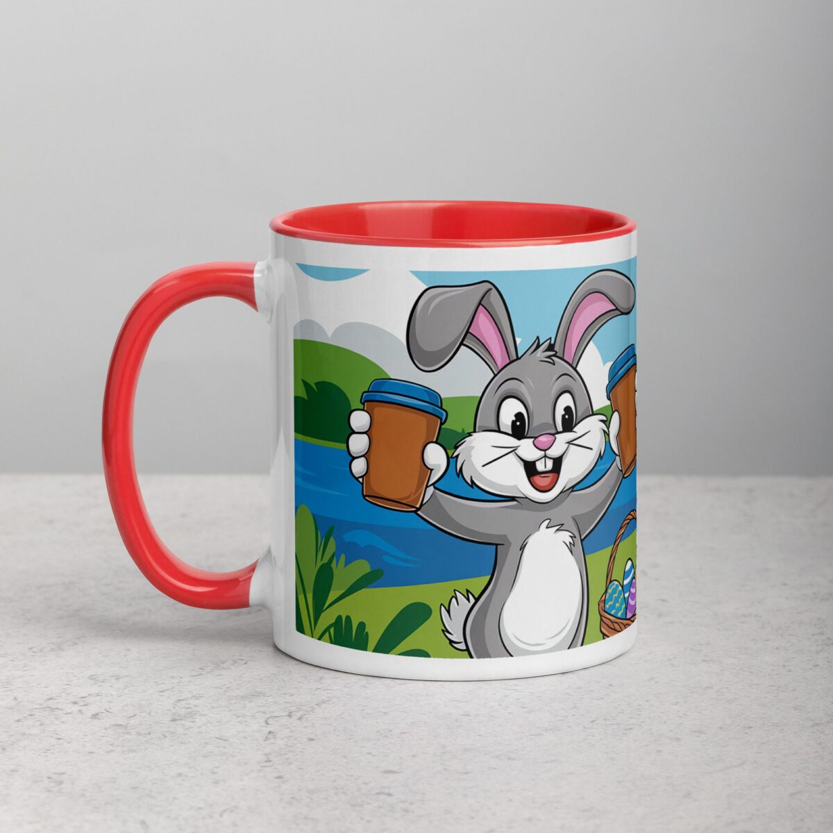 Egg-stra Caffeine for This Bunny Easter Coffee Mug - Image 8