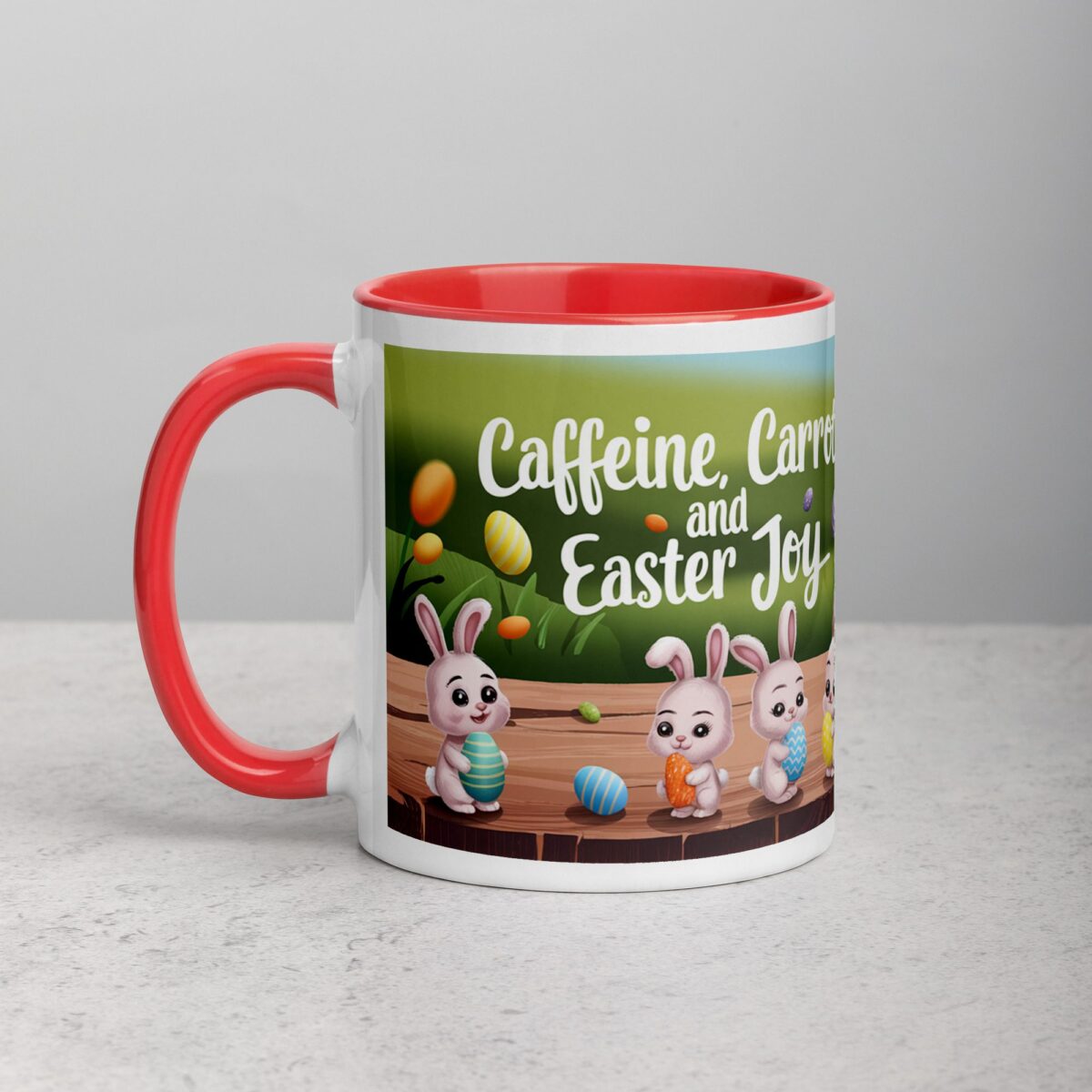 Caffeine, Carrots, and Easter Joy Coffee Mug - Image 8