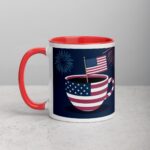 Caffeinated and Free 4th of July Coffee Mug - Image 8