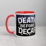 Death Before Decaf Halloween Coffee Mug - Image 8