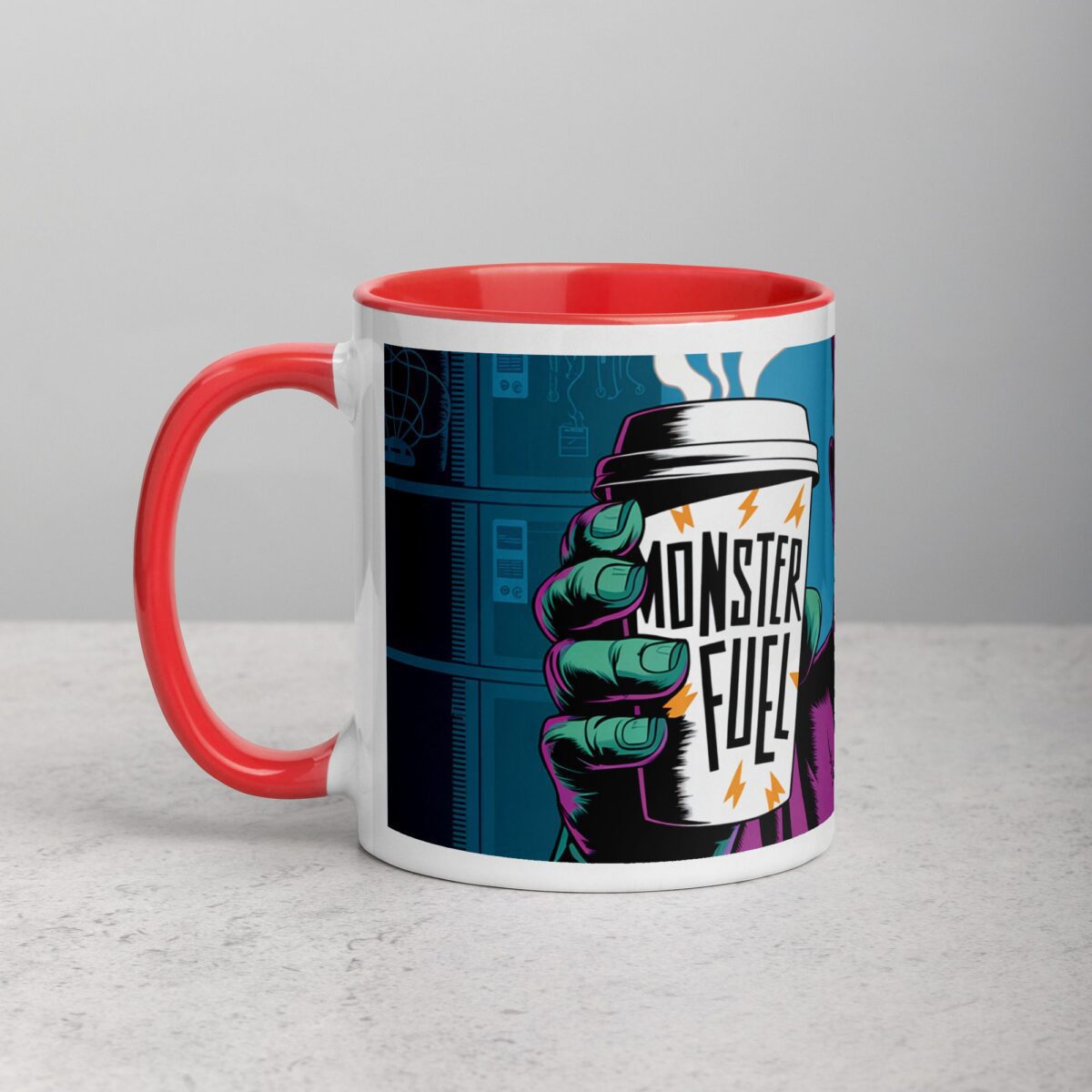 Monster Fuel Frankenstein Halloween Coffee Mug - Image 8