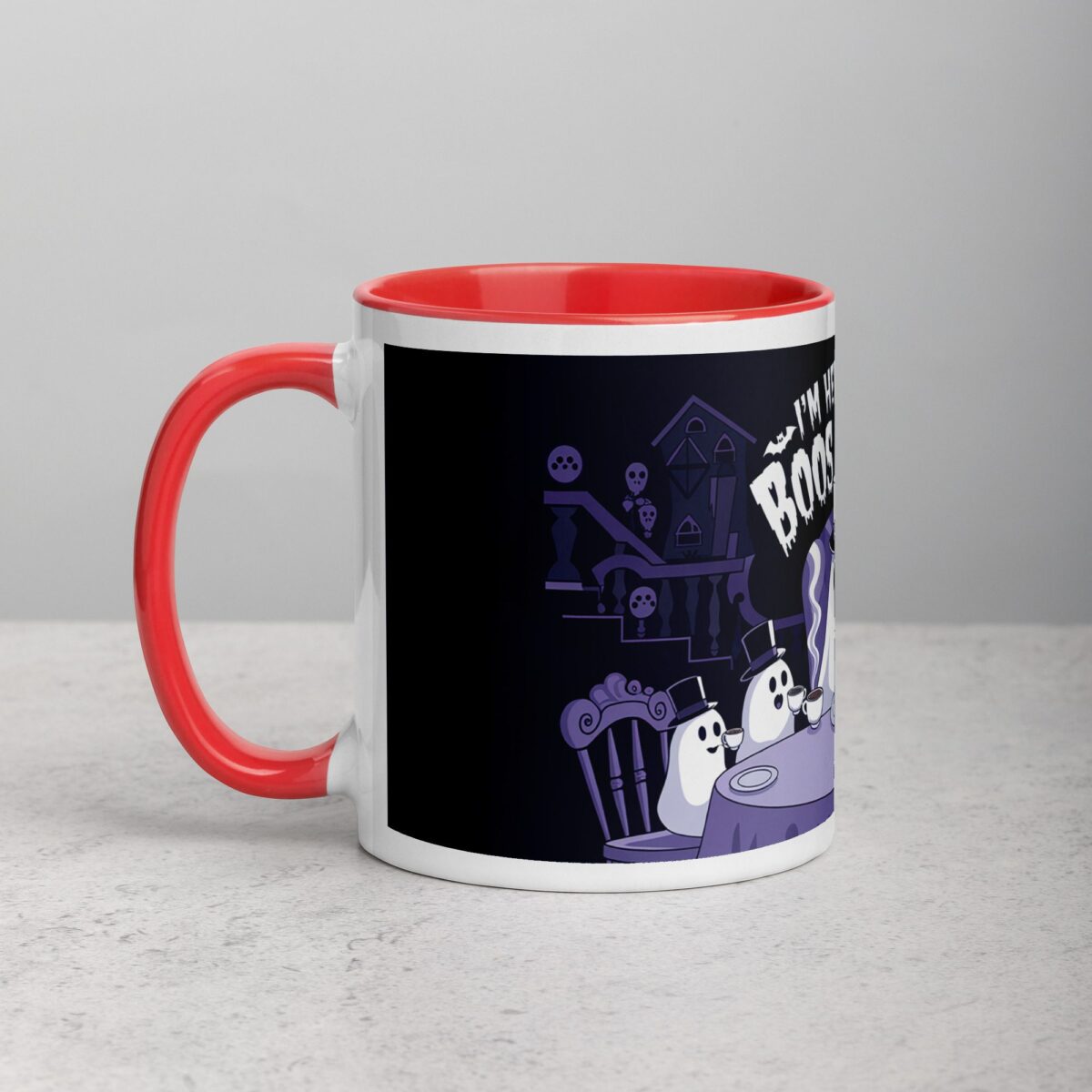 I’m Here for the Boos & Brews Ghost Coffee Mug - Image 8