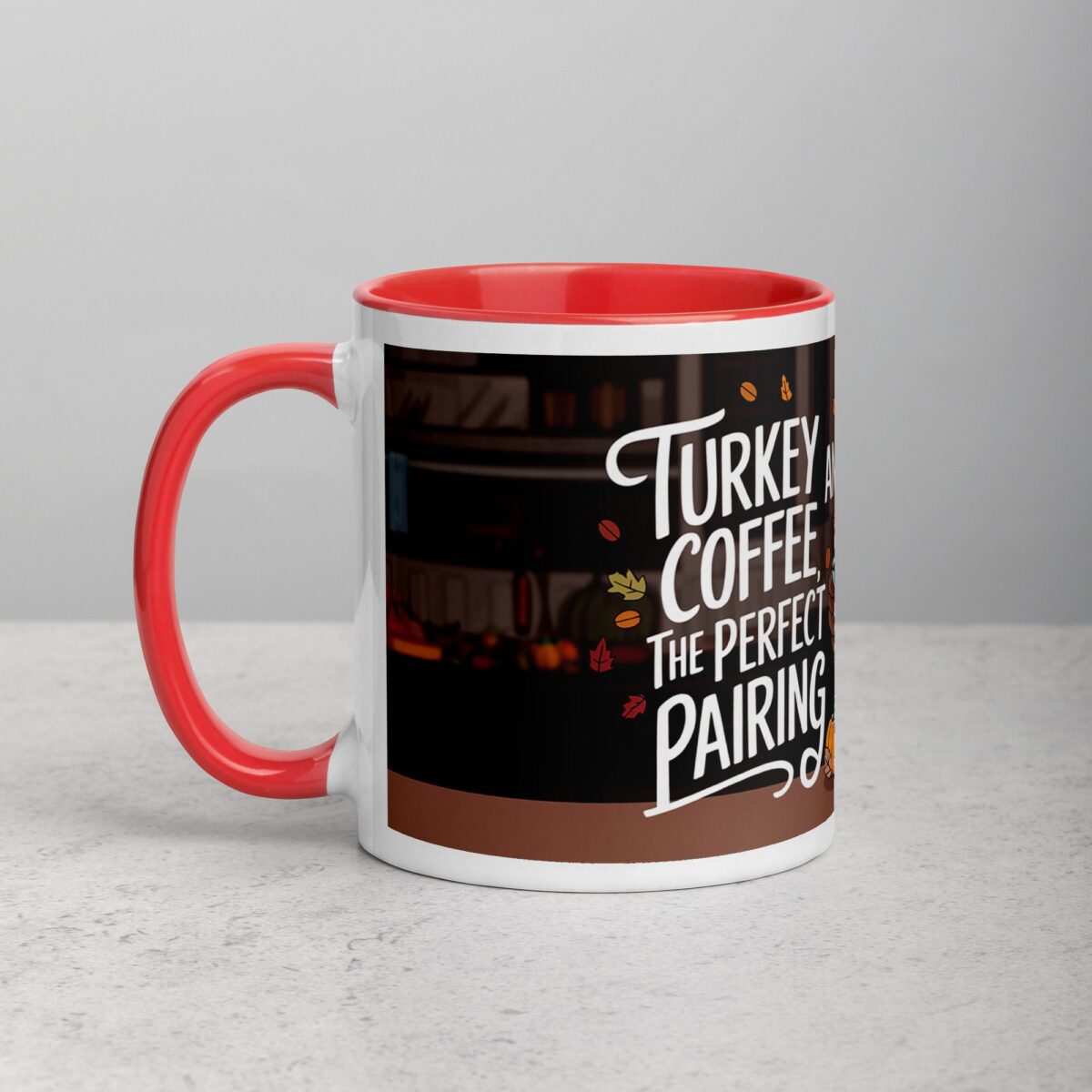 Turkey and Coffee, the Perfect Pairing Thanksgiving Mug - Image 8