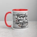Pumpkin Spice & Everything Nice Thanksgiving Mug - Image 8