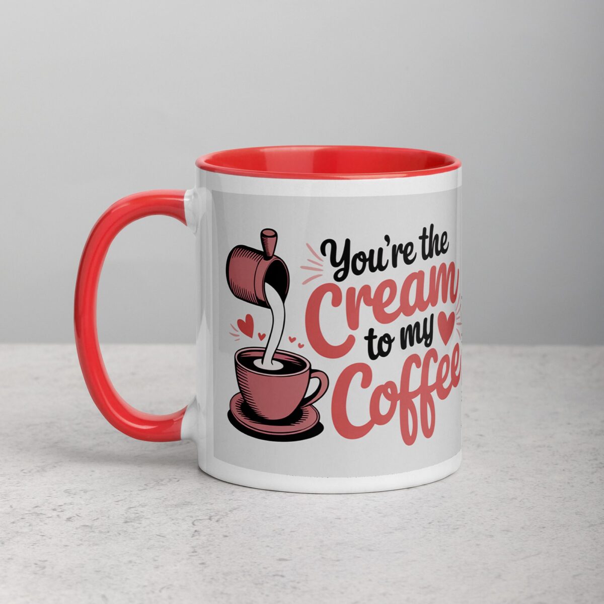 You’re the Cream to My Coffee Valentines Day Mug - Image 8
