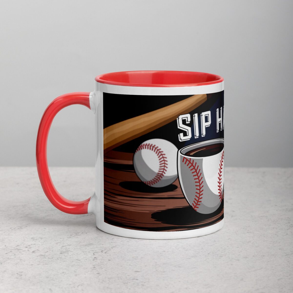 Sip Happens, Then We Play Ball Coffee Mug - Image 8