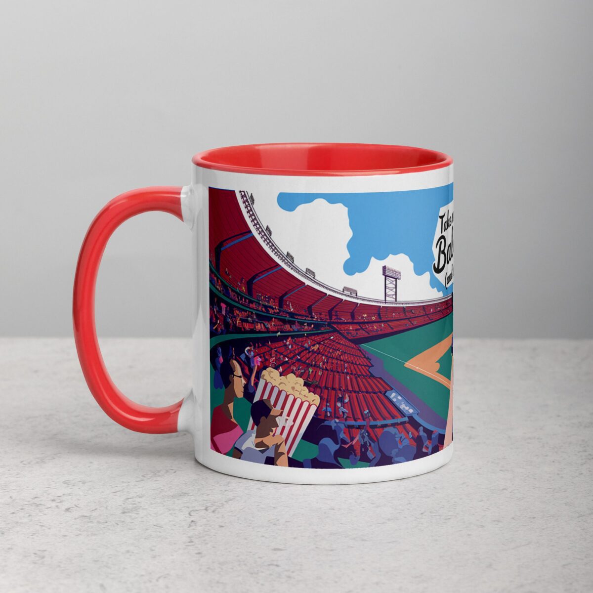 Take Me Out to the Ball Game (and Bring Coffee) Mug - Image 8