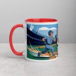 I Run on Coffee & Base Hits Baseball Coffee Mug - Image 8
