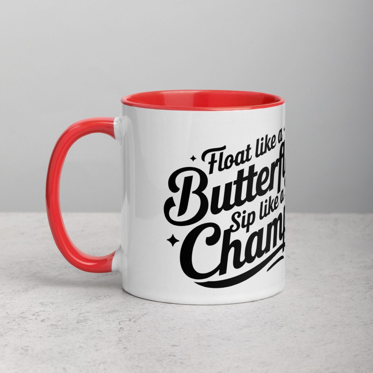 Float Like a Butterfly, Sip Like a Champ Coffee & Tea Mug - Image 8