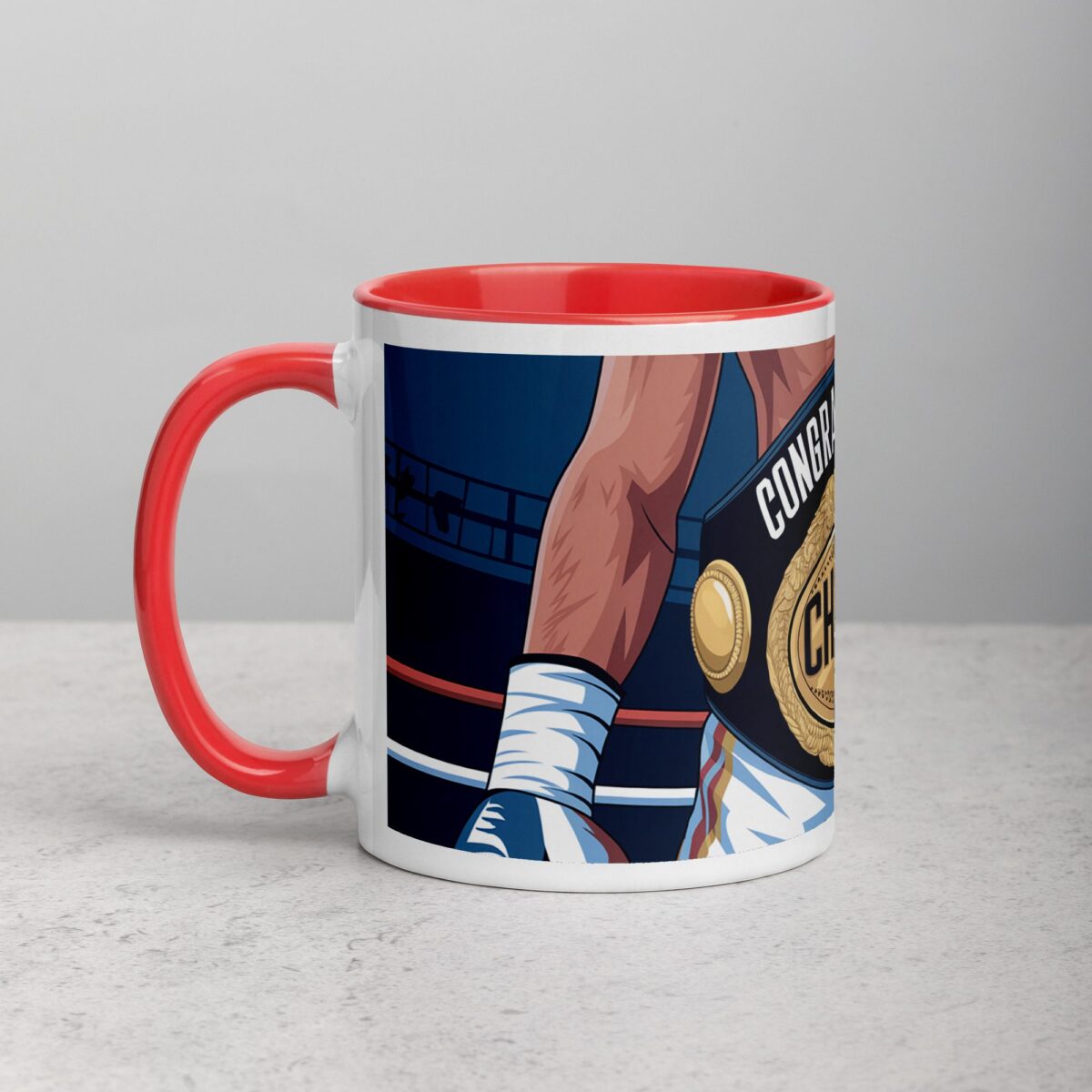 Congratulations Champ Boxing Coffee Mug & Tea Cup - Image 8