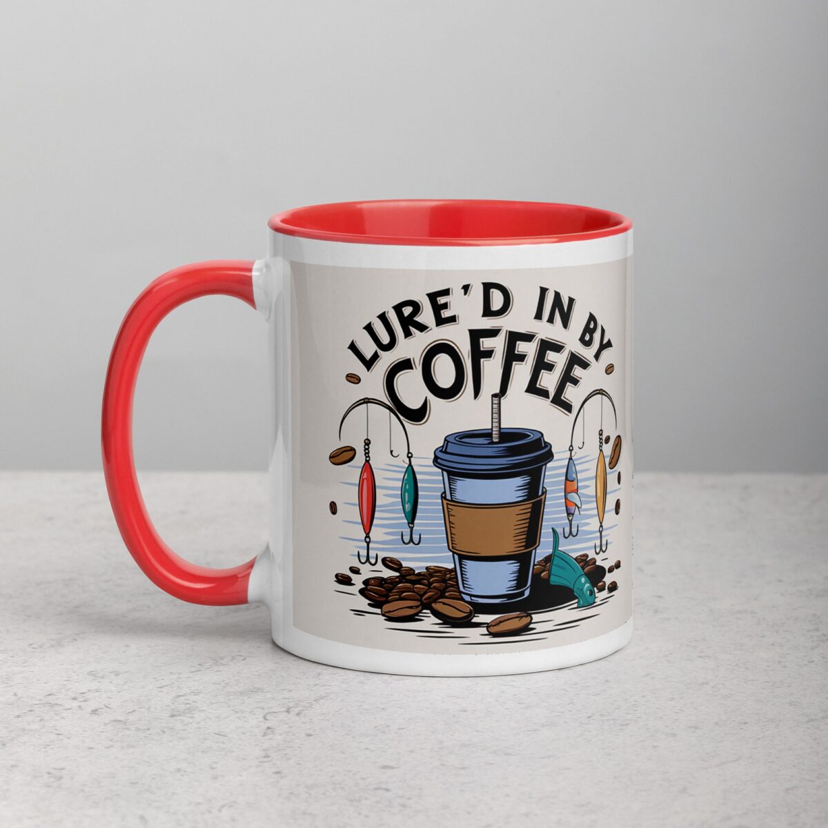 Lure’d in by Coffee Fishing Mug - Image 8