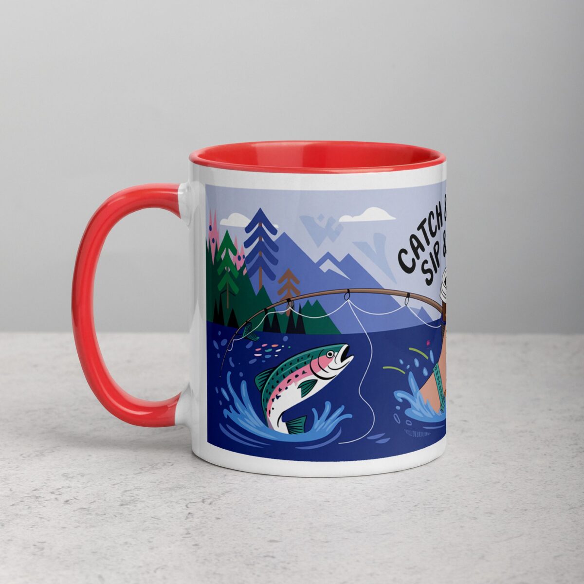 Catch & Release, Sip & Repeat Fishing Mug - Image 8