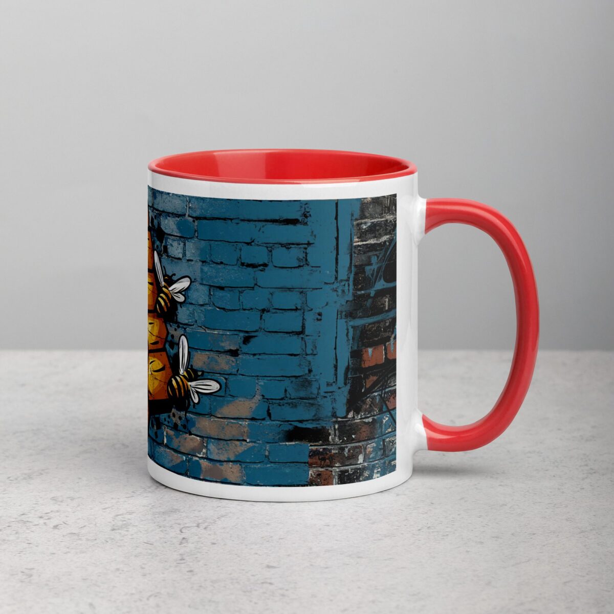Honeycomb Bee Graffiti Coffee Mug & Tea Cup - Image 9