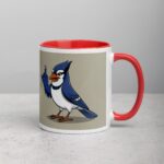 Middle Finger Blue Jay Coffee Mug & Tea Cup - Image 9