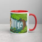 Cute Bird in Forest Coffee Mug & Tea Cup - Image 9