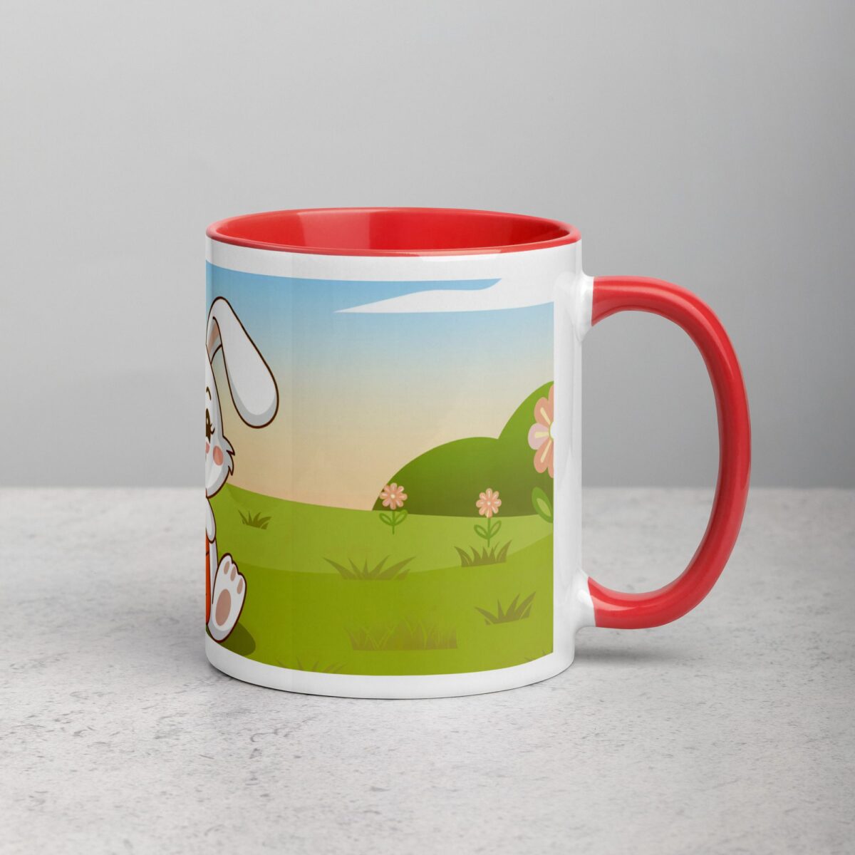 Bunny Rabbit Eating Carrot Coffee Mug & Tea Cup - Image 9