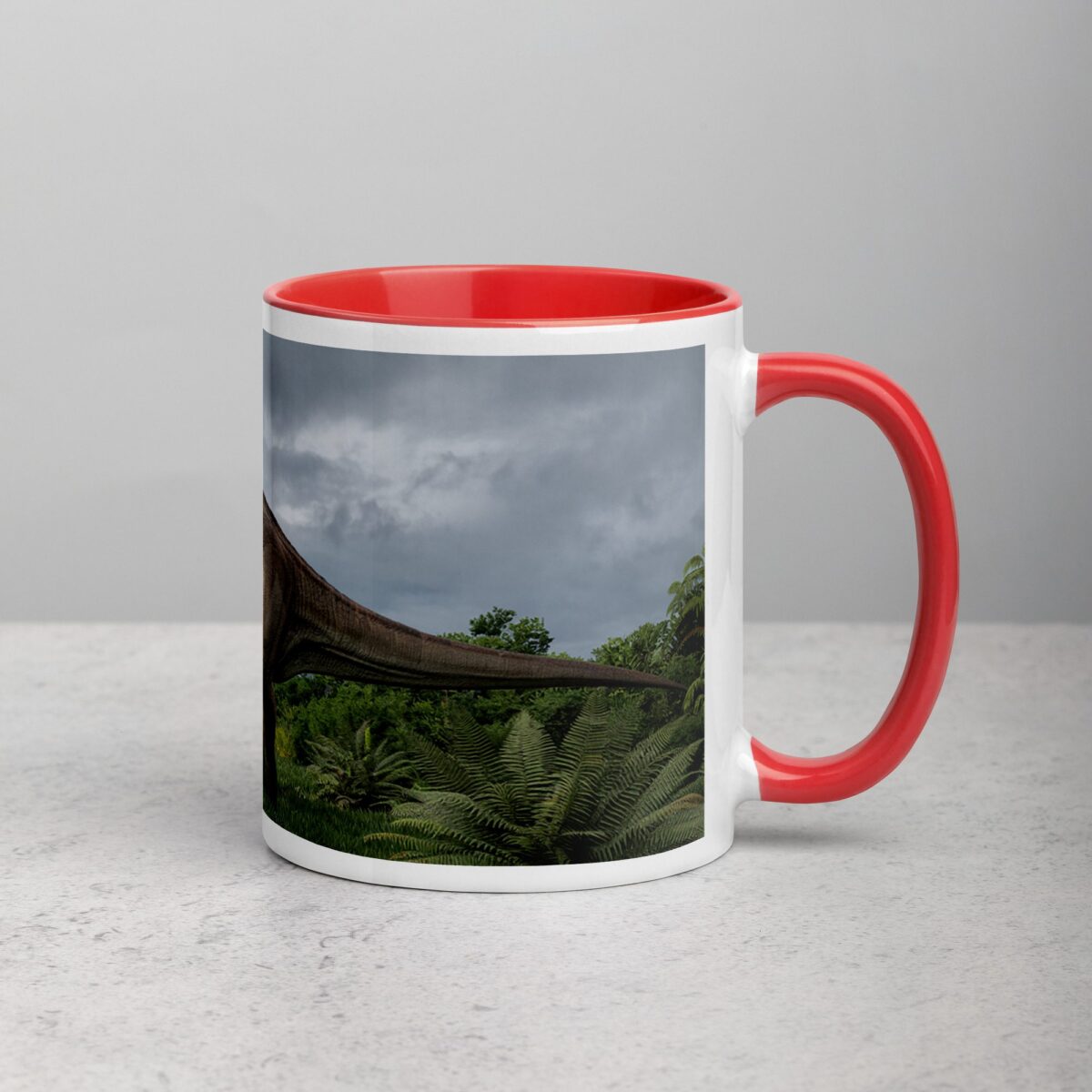 T-Rex Dinosaur in Wild Coffee Mug & Tea Cup - Image 9
