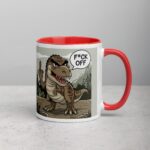 Middle Finger Dinosaur Coffee Mug & Tea Cup - Image 9