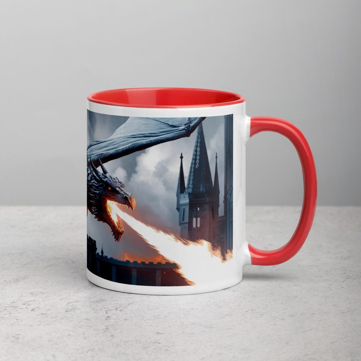 Flying Dragon Fire Coffee Mug & Tea Cup - Image 9