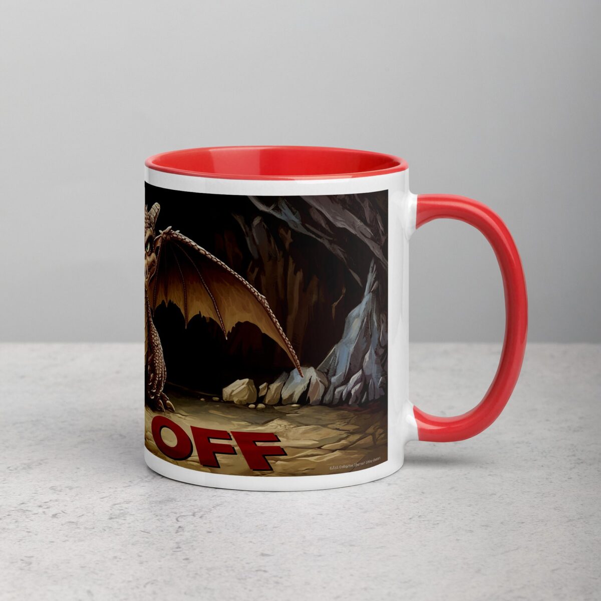 Middle Finger Dragon Coffee Mug & Tea Cup - Image 9
