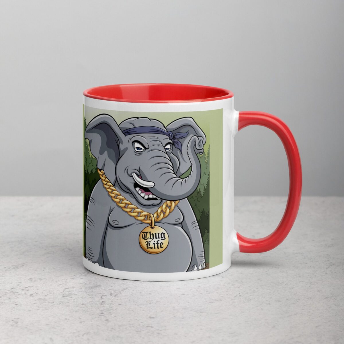 Gangster Elephant Thug Life Coffee Mug & Tea Cup - Image 9