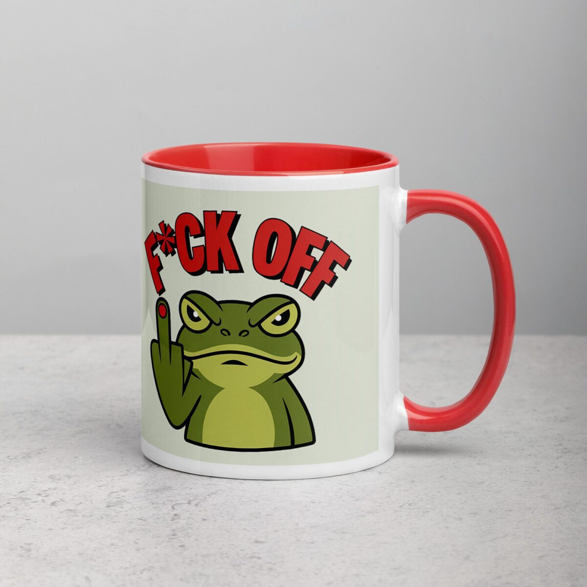 Middle Finger Frog Coffee Mug & Tea Cup - Image 9