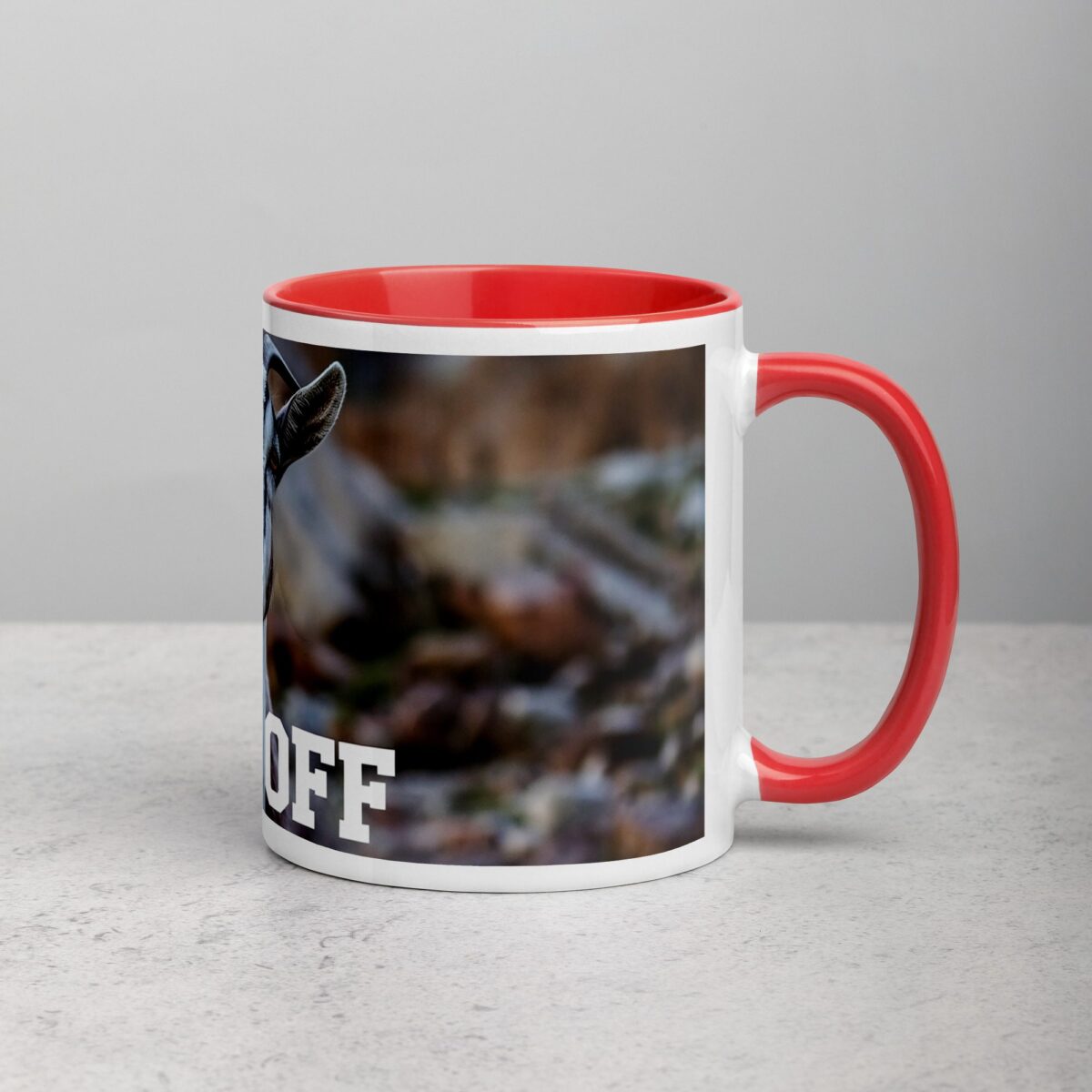Middle Finger Goat Coffee Mug & Tea Cup - Image 9